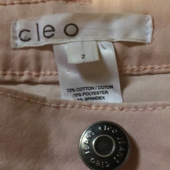CLEO LIGHT PINK DENIM PANTS SIZE 2 REGULAR LENGTH - Picture 2 of 7